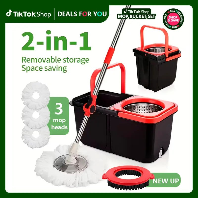 NEW Spin Mop Bucket Set