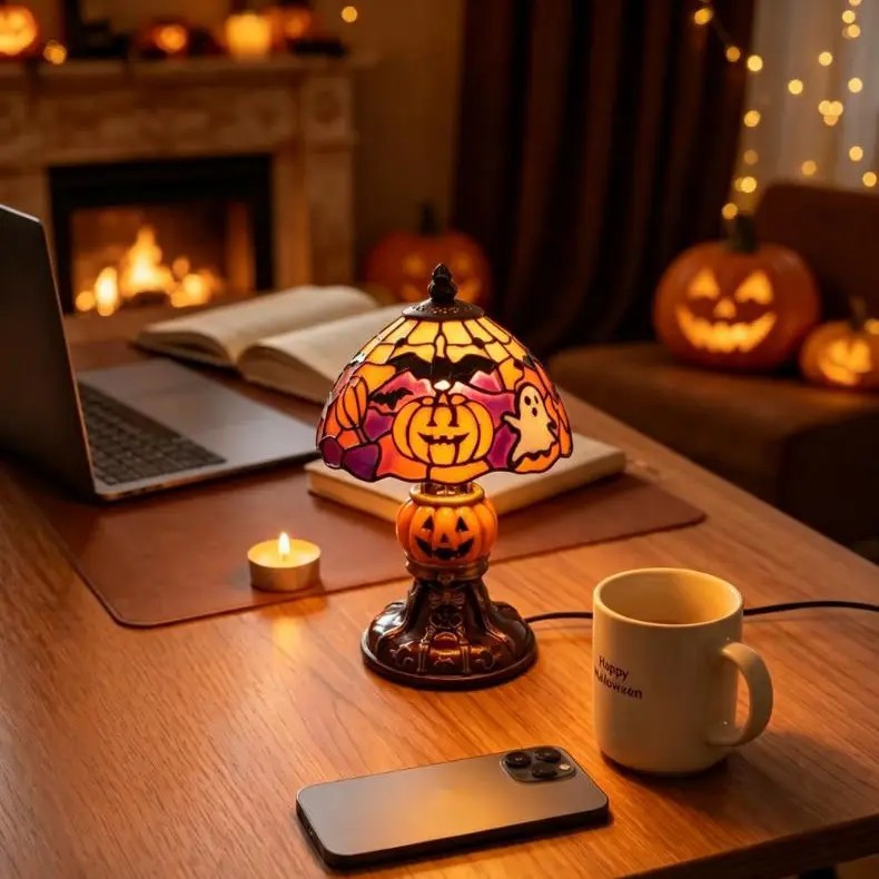 Retro Pumpkin Desk Lamp