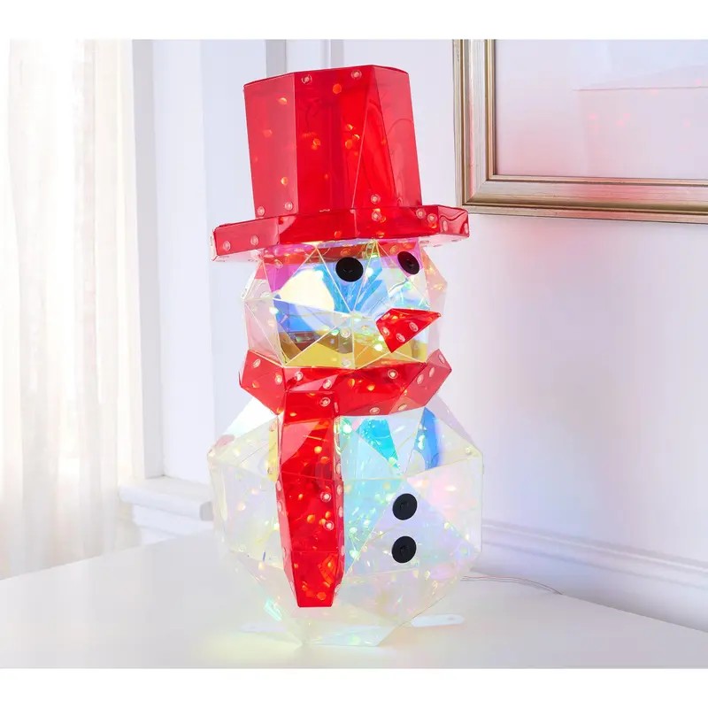 Kringle Express Indoor/Outdoor Holographic Holiday Figure with Remote