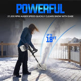20V Cordless Snow Shovel Kit