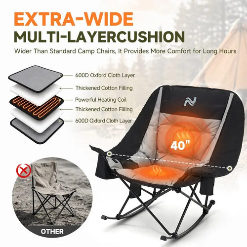 Oversized Heated Rocking Chair