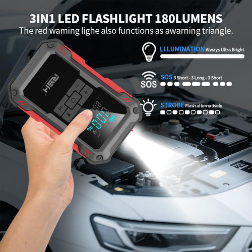 VoltRescue 4-in-1 Jump Starter & Air Compressor