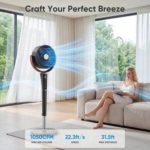 Quiet Adjustable Pedestal Fan