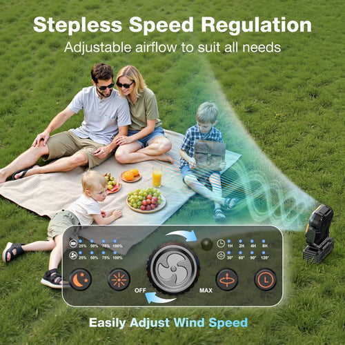 CampBreeze Pro Rechargeable Outdoor Fan