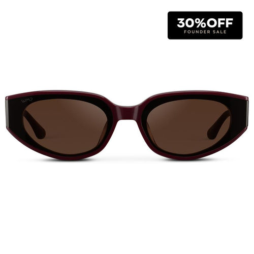 Modern Flat-Lens Cat-Eye Sunglasses