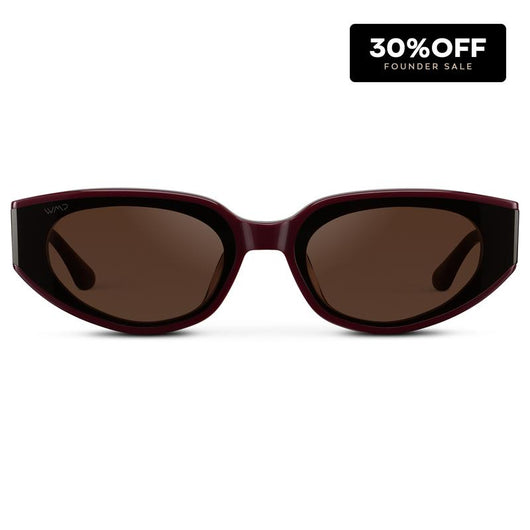Modern Flat-Lens Cat-Eye Sunglasses