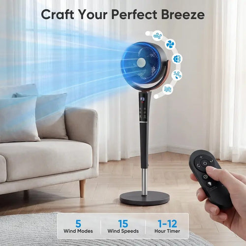 Quiet Adjustable Pedestal Fan
