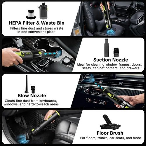 SEESE 2-in-1 Cordless Vacuum & Air Duster