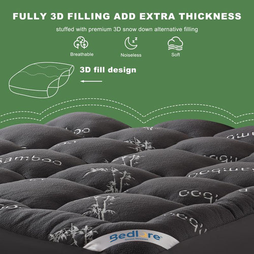 CloudChill Bamboo Cooling Mattress Topper