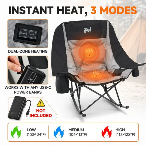 Oversized Heated Rocking Chair