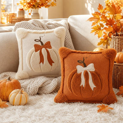 2 Pumpkin Pillow Covers
