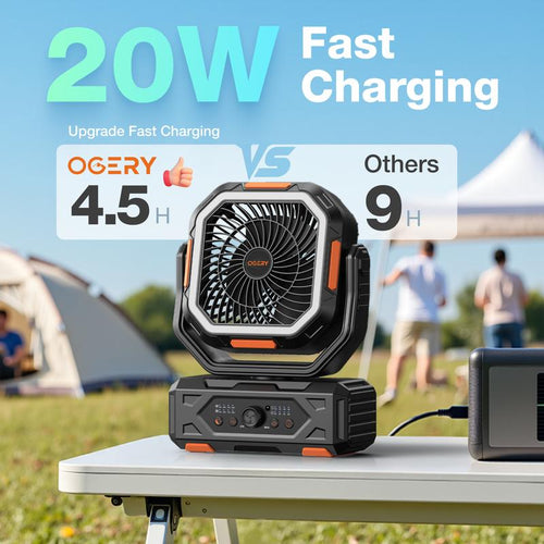CampBreeze Pro Rechargeable Outdoor Fan