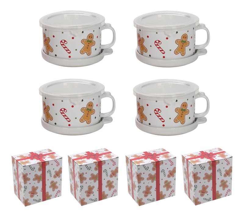 Set of 4 25-oz Soup Mugs
