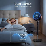 Quiet Adjustable Pedestal Fan for Sleep