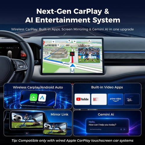 RC23 Wireless CarPlay Adapter for Factory Wired CarPlay/Android Auto