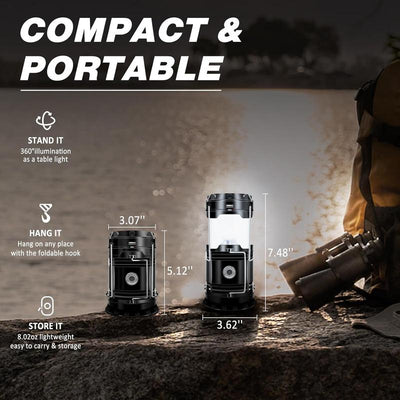LumaCamp Rechargeable Lantern 4 in 1 Pack