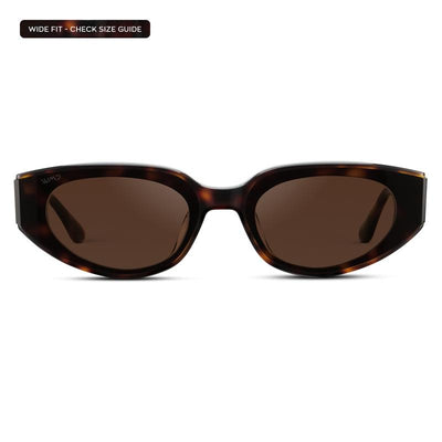 Modern Flat-Lens Cat-Eye Sunglasses