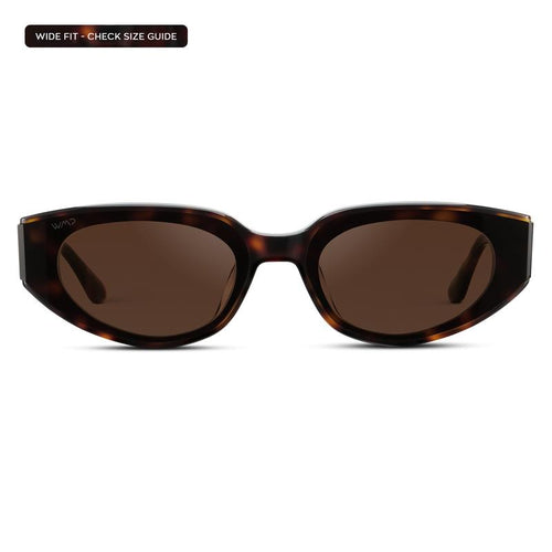 Modern Flat-Lens Cat-Eye Sunglasses