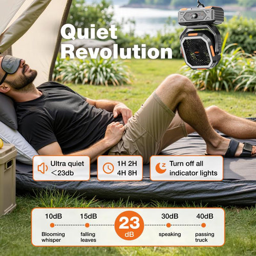 CampBreeze Pro Rechargeable Outdoor Fan