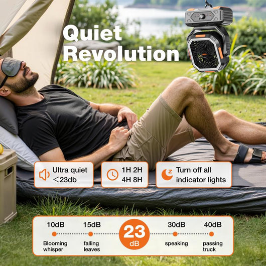 CampBreeze Pro Rechargeable Outdoor Fan