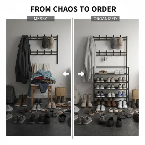 Entryway Organizer Rack