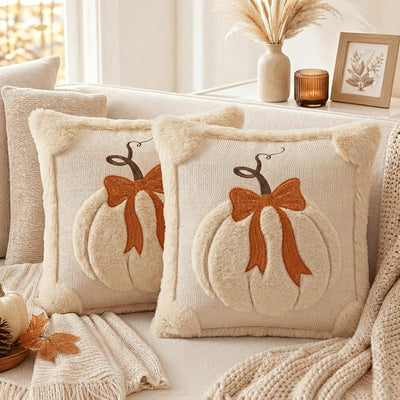 2 Pumpkin Pillow Covers