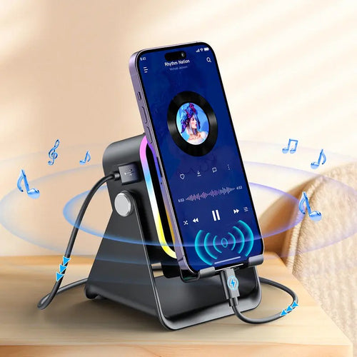 Wireless Induction & Bluetooth Speaker Stand