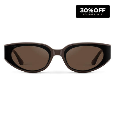 Modern Flat-Lens Cat-Eye Sunglasses