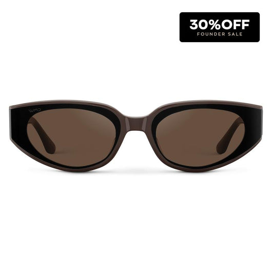 Modern Flat-Lens Cat-Eye Sunglasses