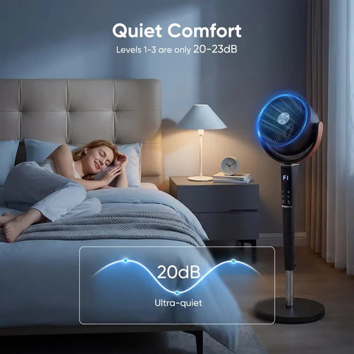 Quiet Adjustable Pedestal Fan