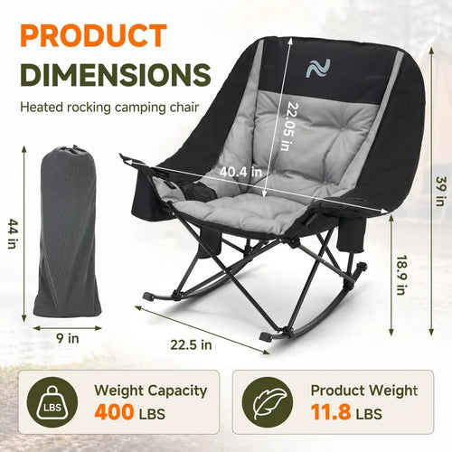 Oversized Heated Rocking Chair