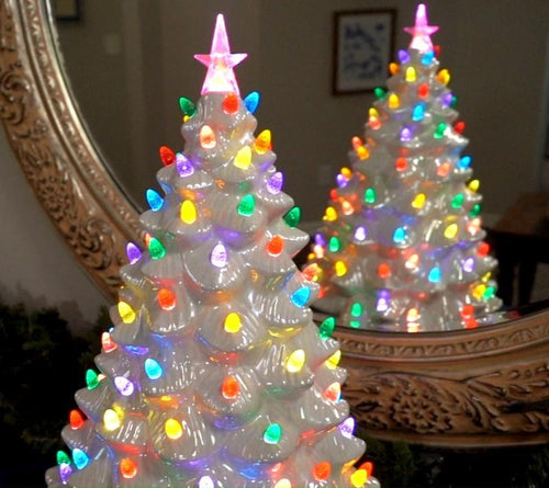 18" Ceramic Nostalgic Christmas Tree