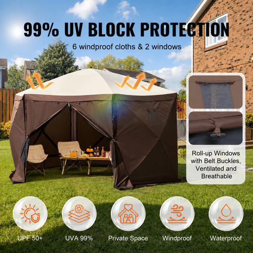 HavenShade 12.5FT Outdoor Screen Gazebo