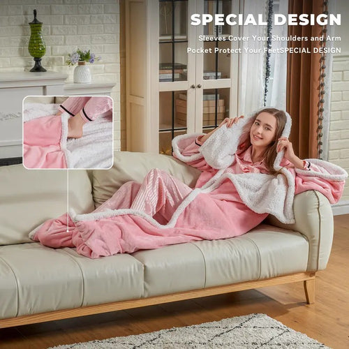 Wearable Heated Blanket for Hands-Free Warmth
