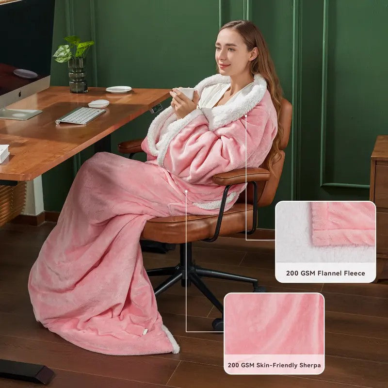 Wearable Heated Blanket for Hands-Free Warmth