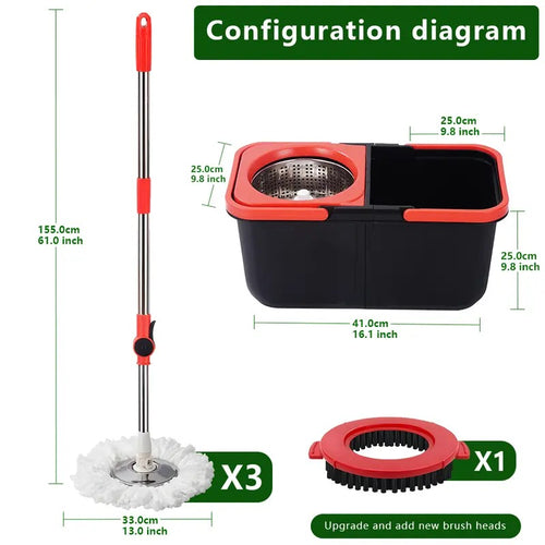 NEW Spin Mop Bucket Set