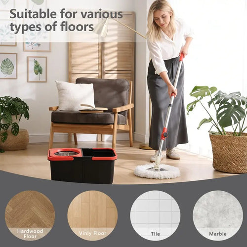 NEW Spin Mop Bucket Set
