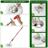NEW Spin Mop Bucket Set