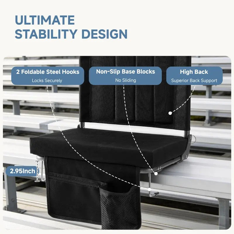 Portable Stadium Seat with Back Support