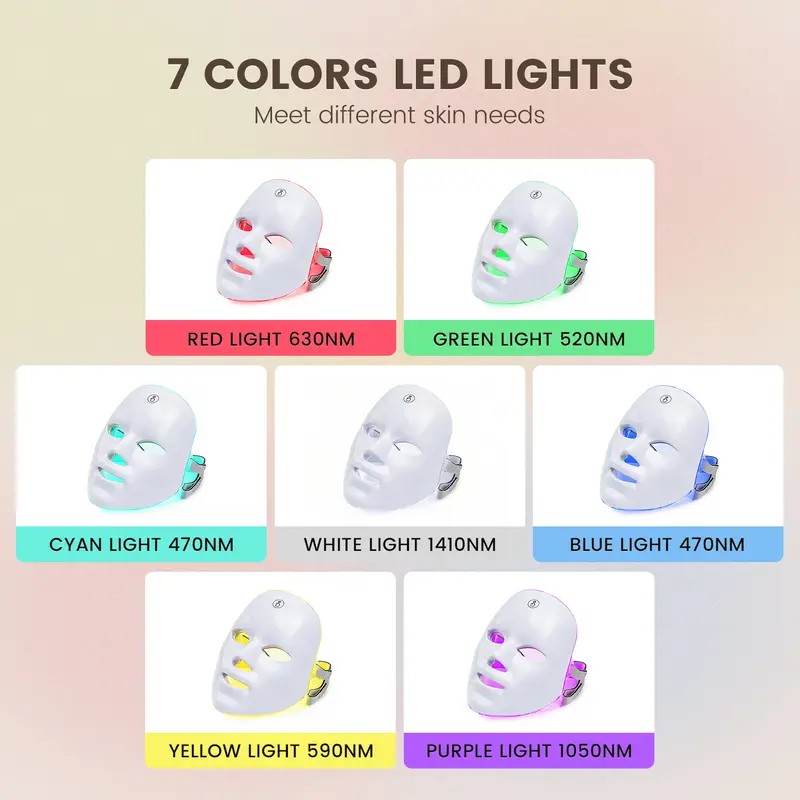 7-Color LED Facial Mask