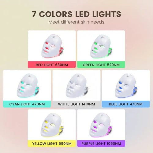 7-Color LED Facial Mask