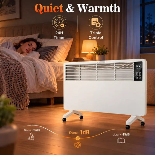 1500W Wall-Mount or Freestanding Electric Space Heater