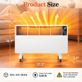 1500W Wall-Mount or Freestanding Electric Space Heater
