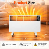 1500W Wall-Mount or Freestanding Electric Space Heater