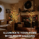 6ft Indoor Lighted Birch Tree