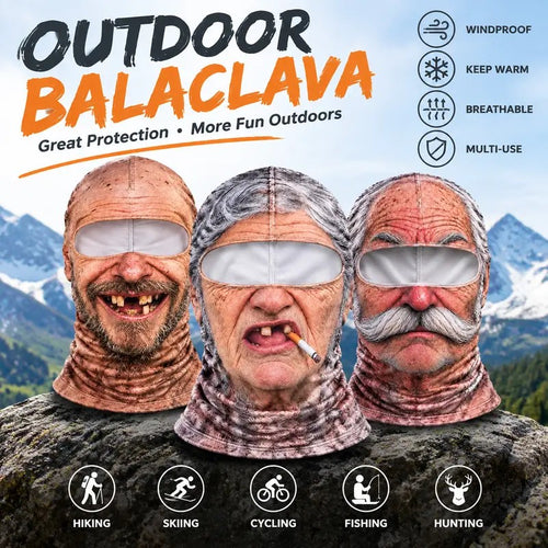 Funny Old Face Winter Balaclava