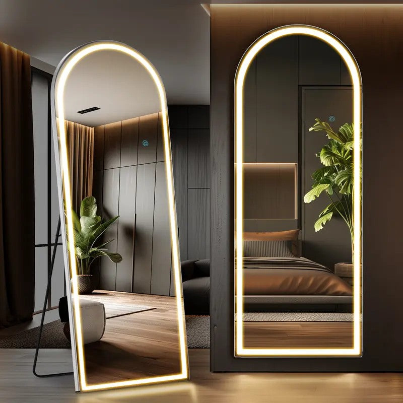 Dimmable 3-Color LED Full-Length Mirror