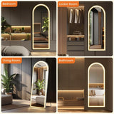 Dimmable 3-Color LED Full-Length Mirror