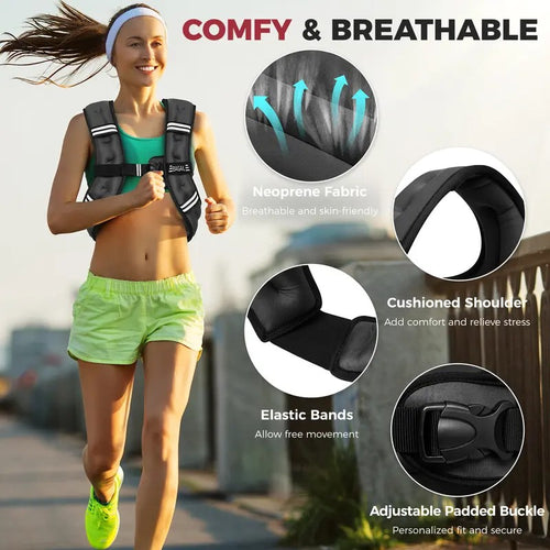 Weighted Vest for Walking, Running & Training