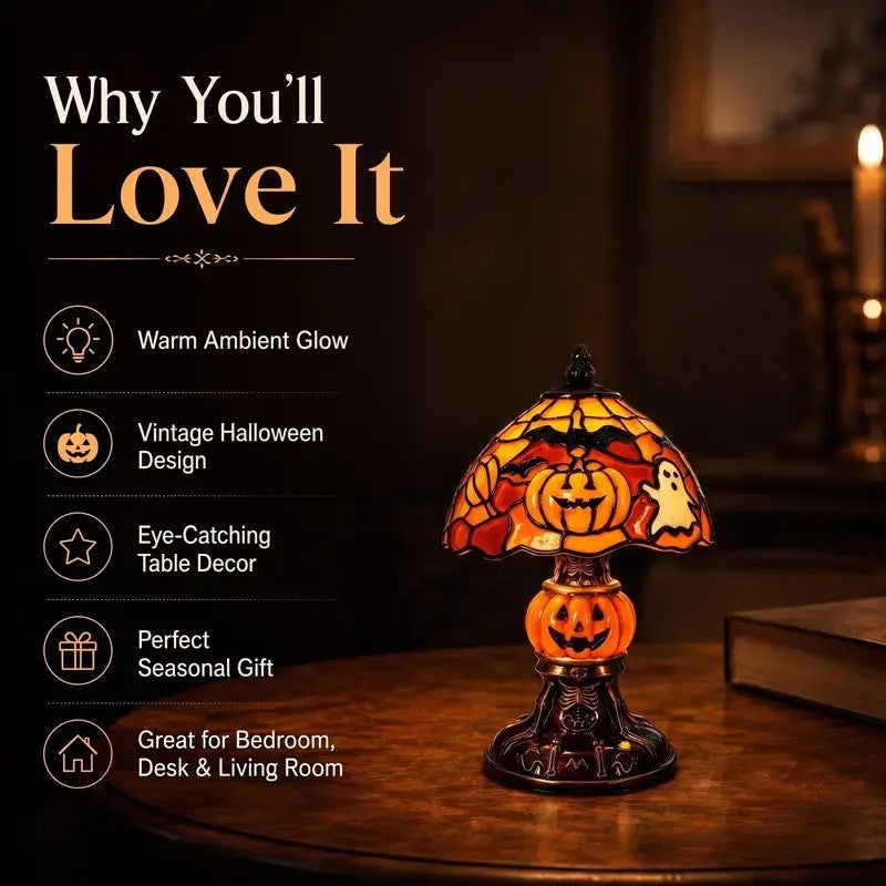 Retro Pumpkin Desk Lamp